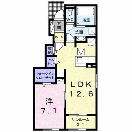 ル　ソレイユ　アスカ　Nの物件間取画像